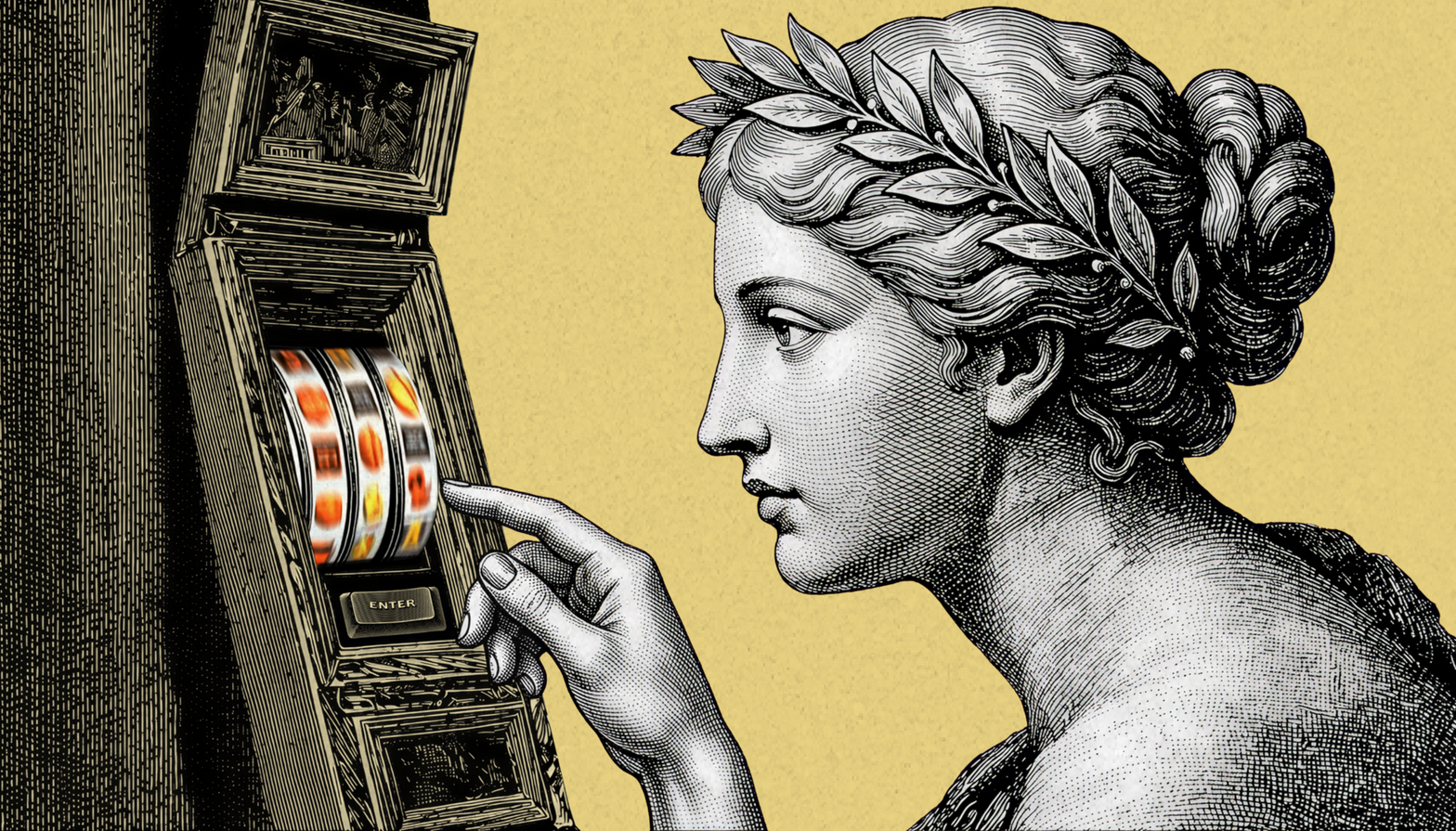 AI slot machine illusztráció